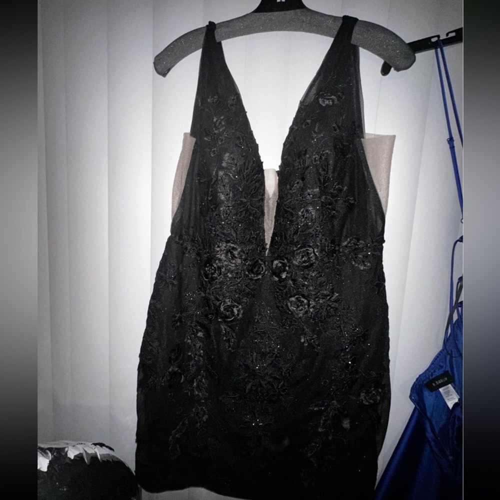 Black homecoming/formal dress.